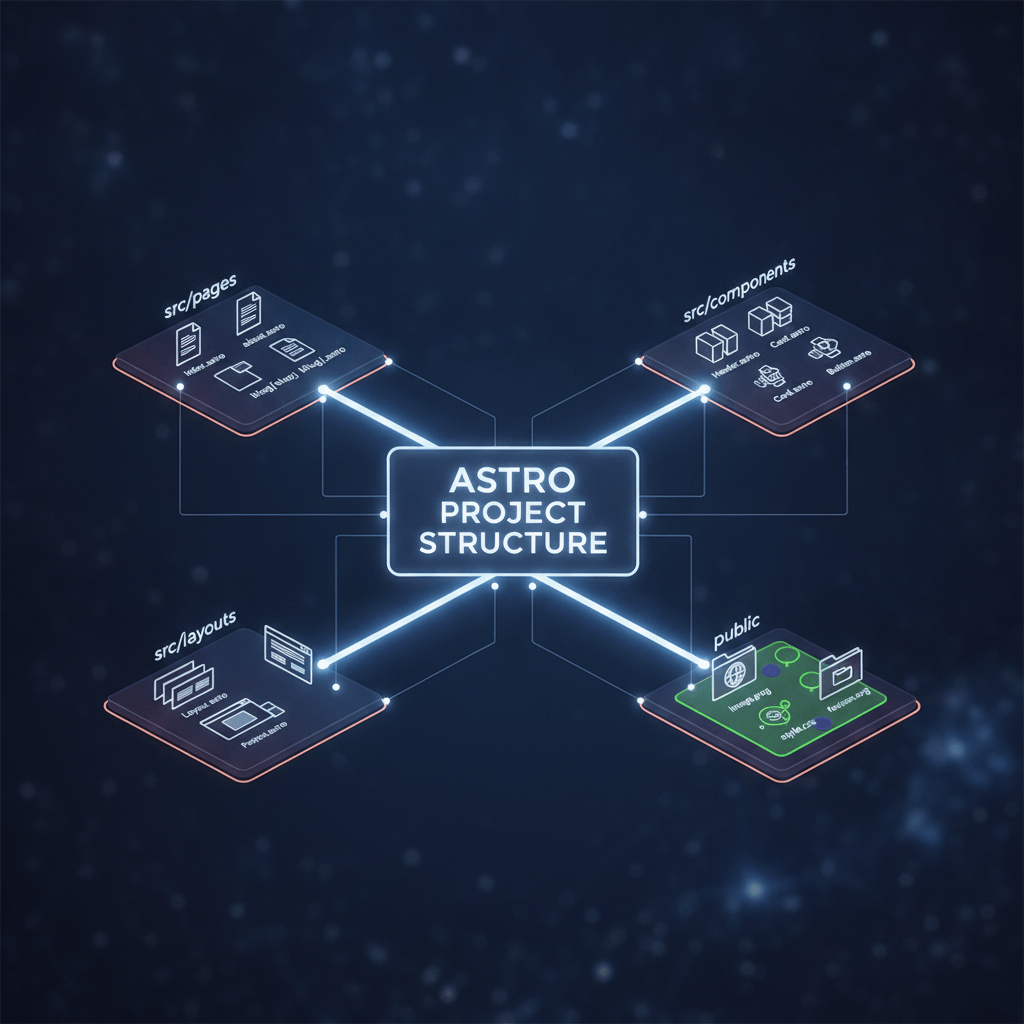 Entendiendo la estructura de un proyecto Astro: src/pages, src/components, src/layouts y public